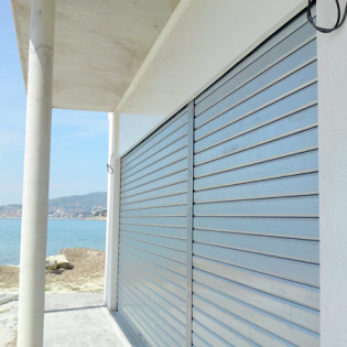 Rideau du restaurant du camping Santa Gusta - La Ciotat