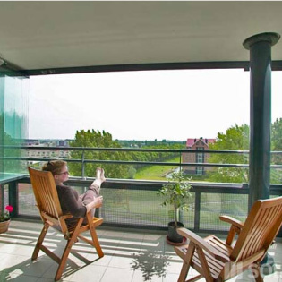 Vitrage de balcon transparent SL 25 - Aluminium, sans isolation - Solarlux